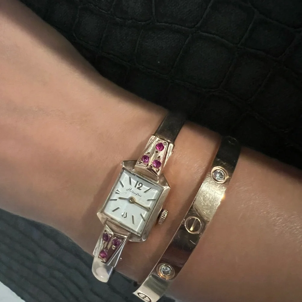 Vintage Rose Gold Women's Bangle Watch - Unbranded